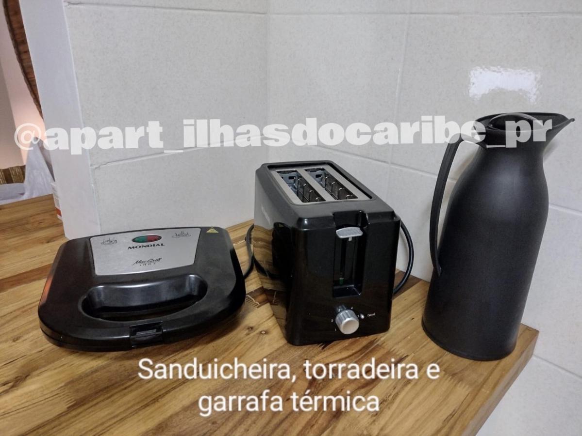 Apto Cond Ilhas Do Caribe - Pr - Beira Mar マチーニョス エクステリア 写真