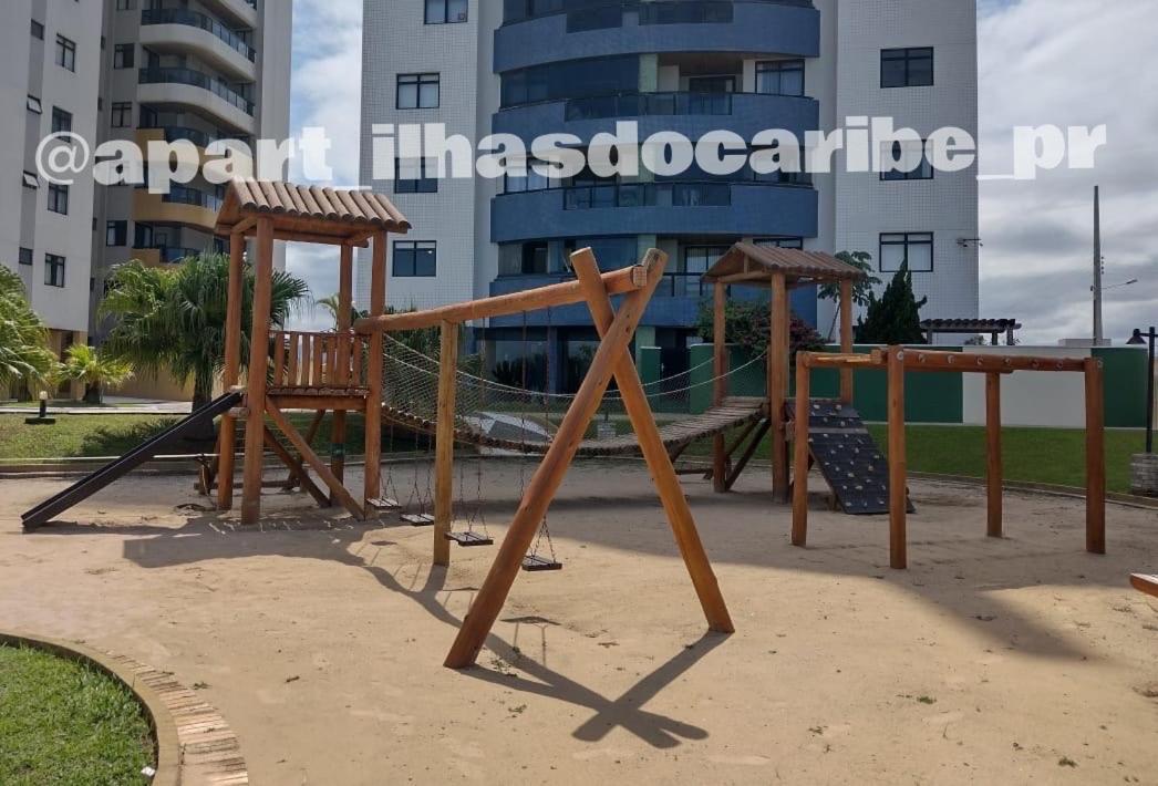 Apto Cond Ilhas Do Caribe - Pr - Beira Mar マチーニョス エクステリア 写真