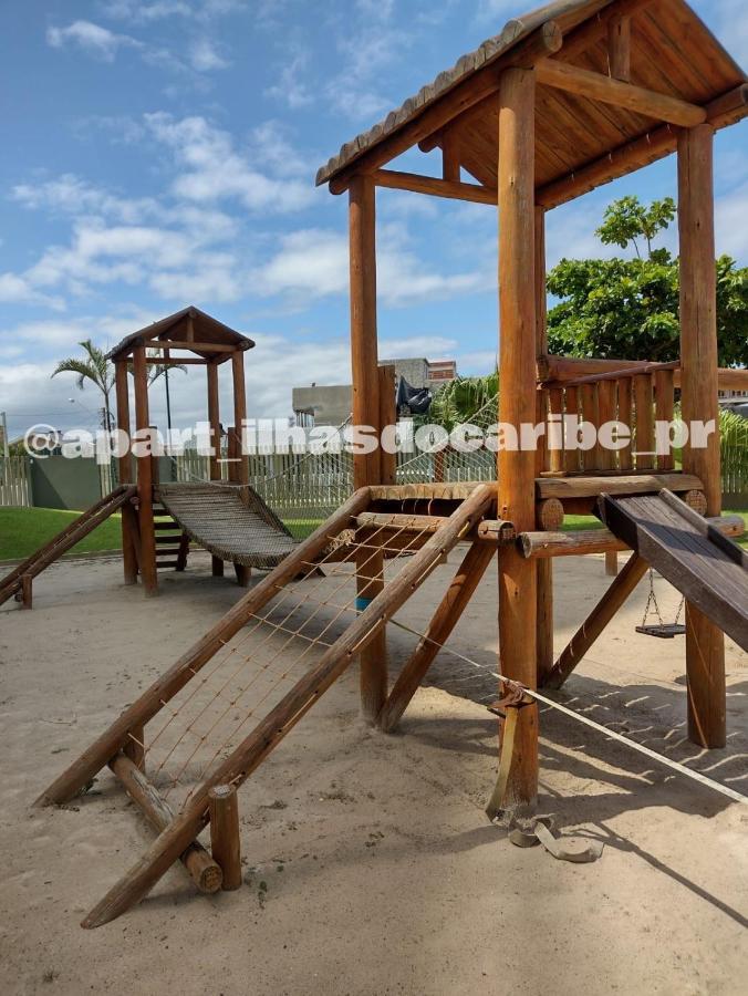 Apto Cond Ilhas Do Caribe - Pr - Beira Mar マチーニョス エクステリア 写真