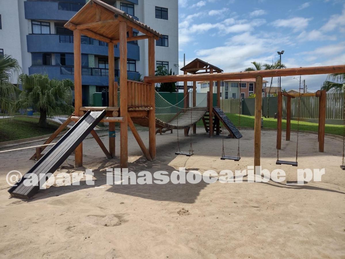 Apto Cond Ilhas Do Caribe - Pr - Beira Mar マチーニョス エクステリア 写真